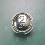 Кнопка вызова/приказа, МЛЗ, АК1-01-Кр, 2 этаж, с кодом Брайля, красная подсветка