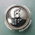 Кнопка вызова/приказа, МЛЗ, АК1-01-Кр, 6 этаж, с кодом Брайля, красная подсветка