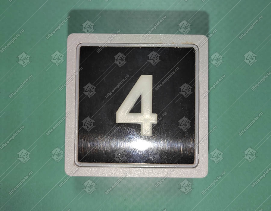 Кнопка вызова/приказа, MACPUARSA, 4 этаж, MB/VS, тип COMPACT, синяя подсветка