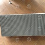 Ступень эскалатора, OTIS, 506 NCE, 1000 мм, алюминий, окрашенная (серебро), диаметр роликов - 76.2 мм, с фиксирующим пальцем, две линии демаркации