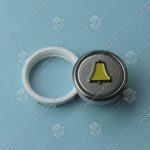 Кнопка вызова/приказа, VEGA Achille, вызов диспетчера, красная подсветка (разъем MLSU)