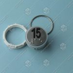 Кнопка вызова/приказа, VEGA Venus, 15 этаж, с кодом Брайля, красная подсветка (разъем MLEP TH)