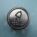 Кнопка вызова/приказа, КМЗ, ВК-32-5Б, вызов диспетчера, с кодом Брайля, красная подсветка (разъем MLB)