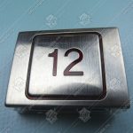 Кнопка вызова/приказа, CANNY, 12 этаж, красная подсветка