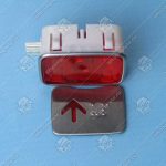 Кнопка вызова/приказа, SIGMA, ASY, стрелка вверх, красная подсветка, с кодом Брайля