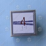 Кнопка вызова/приказа, THYSSEN, этаж 4, KT40-WK21-2006 A4J10132, красная подсветка