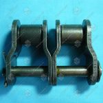 Переходное звено, двухрядной цепи привода поручня эскалатора, шаг - 19,05 мм, тип A