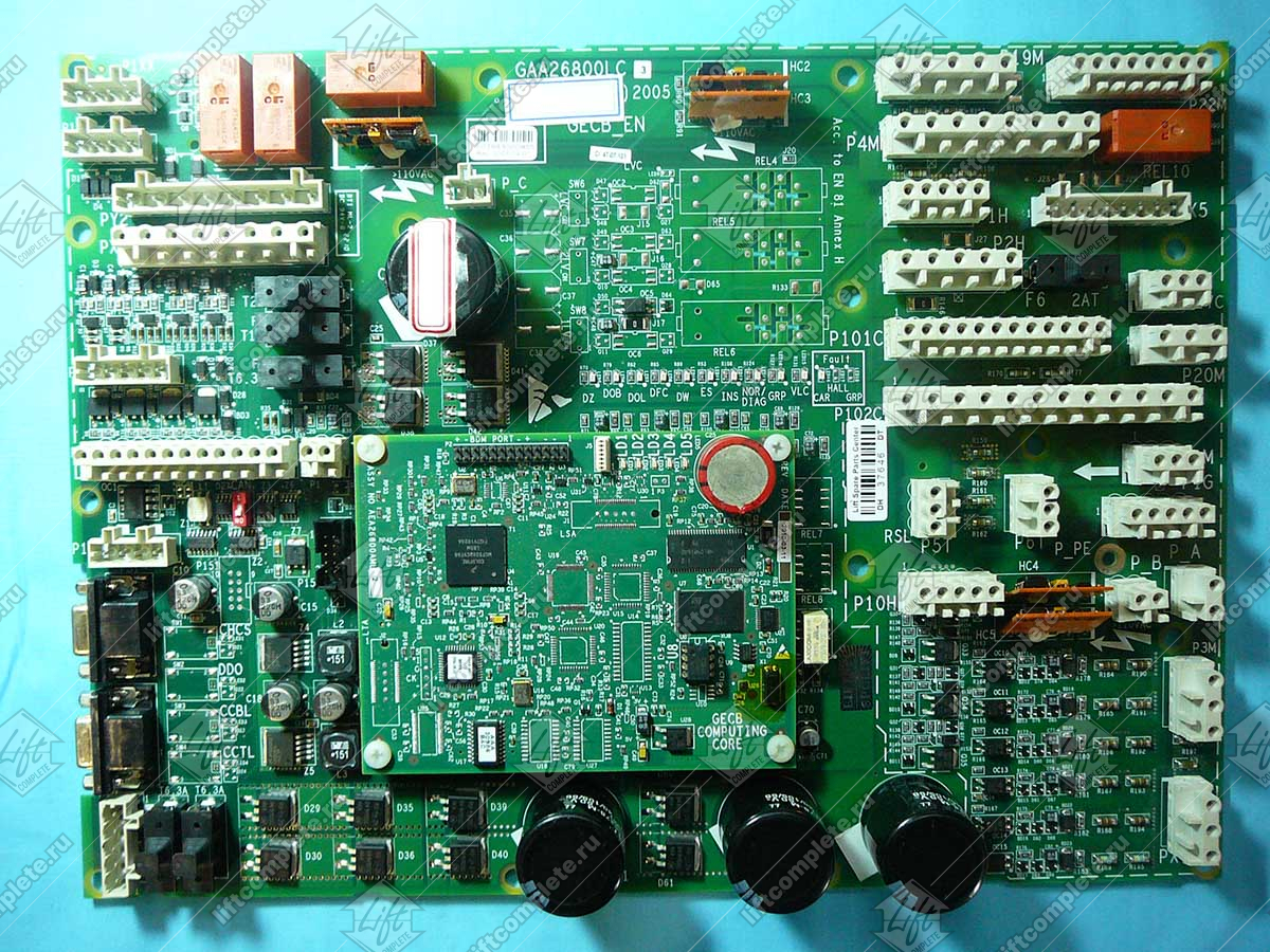 Плата станции управления, OTIS, GECB-EN (материнская плата входов/выходов), GEA26800LJ30 (GBA26800LC3)