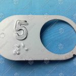 Чиклет, OTIS, 5 этаж, с кодом Брайля